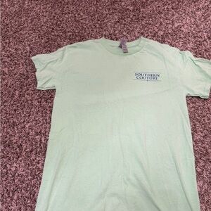 Southern Couture Mint Green Heavy Cotton Tee